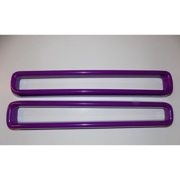 Front Grille Inserts Cover Trim Kit fit for 2015-2021 Dodge Challenger (Purple) - Picture 3 of 8